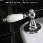 Klassisk 3-håls bidétapp med mässingshandtag Tillverkad i Italien - Noriana Viadurini