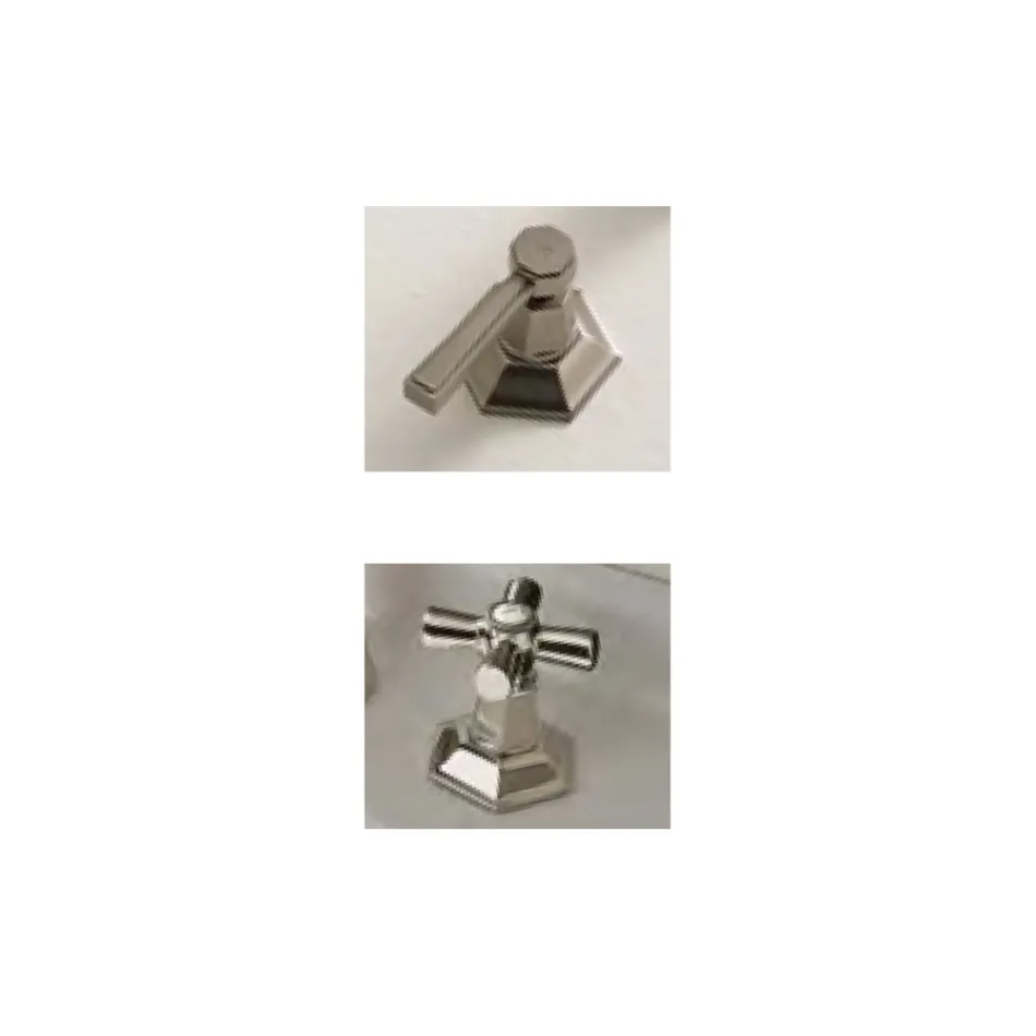 3-håls design bidétapp i mässing vintagestil tillverkad i Italien - Silvana Viadurini