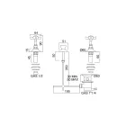 Vintage bidékranar i mässing med intern leverans Tillverkad i Italien – Katerina Viadurini