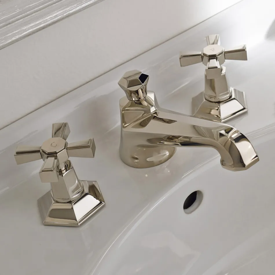 VINtage Design Bänkskiva kran i mässing Tillverkad i Italien - Silvana Viadurini