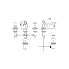 VINtage Design Bänkskiva kran i mässing Tillverkad i Italien - Silvana Viadurini