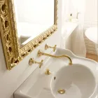 Design och vintage väggmonterad handfat/diskbänkskran tillverkad i Italien Viadurini