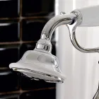 Golvstående badkarskran med handdusch i mässing tillverkad i Italien - Noriana Viadurini