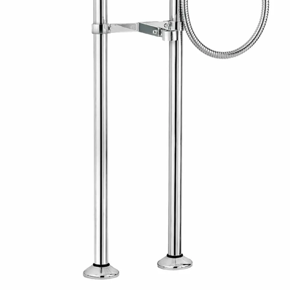 Klassisk kran för badkar på mässingskolonner Tillverkad i Italien - Enriko Viadurini