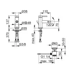Bidéblandare i mässing, rund design - Antilio Viadurini