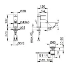 Ettgrepps tvättställsblandare Mässing Rund Design - Antilio Viadurini
