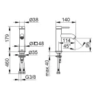 Ettgrepps tvättställsblandare Mässing Rund Design - Antilio Viadurini
