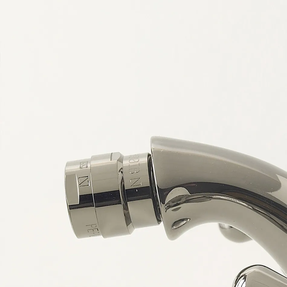 Enkelhåls bidétapp i mässing med avfall i klassisk stil - Ercolina Viadurini