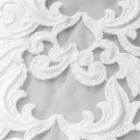 Linne Bordslöpare med vit spets italiensk lyxkvalitet - Farnese Viadurini