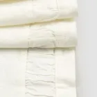 Löpare i naturligt vitt tungt linne med italiensk lyxprägling - Limao Viadurini