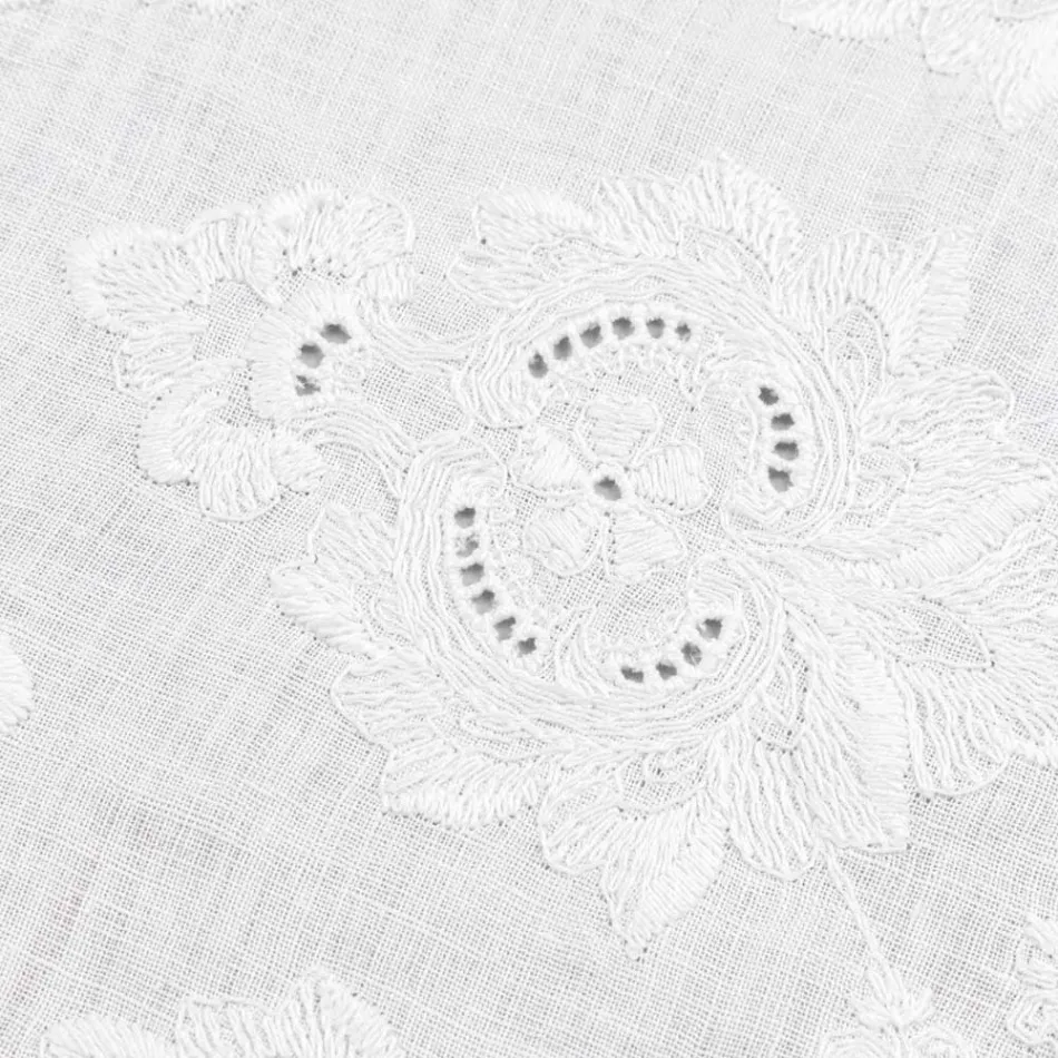 Bordslöpare i 100 % linne med italiensk lyxdesignbroderi - Jujube Viadurini