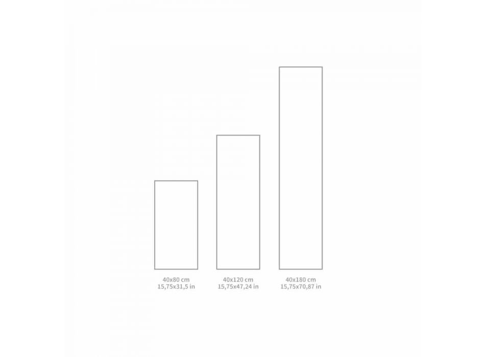 Modernmönstrad tabellrunner i Pvc och polyester - Leno Viadurini