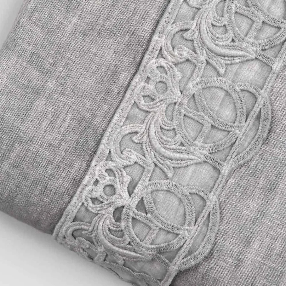 Förvaringsväska för påslakan av linne med Sinergiaspets och knappar - Energis Viadurini