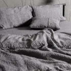 Förvaringsväska för påslakan av linne med Sinergiaspets och knappar - Energis Viadurini