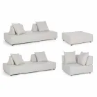 Utomhushörnlounge i modern design i homemotion-tyg - Benito Viadurini