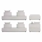 Utomhushörnlounge i modern design i homemotion-tyg - Benito Viadurini