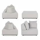 Utomhushörnlounge i modern design i homemotion-tyg - Benito Viadurini