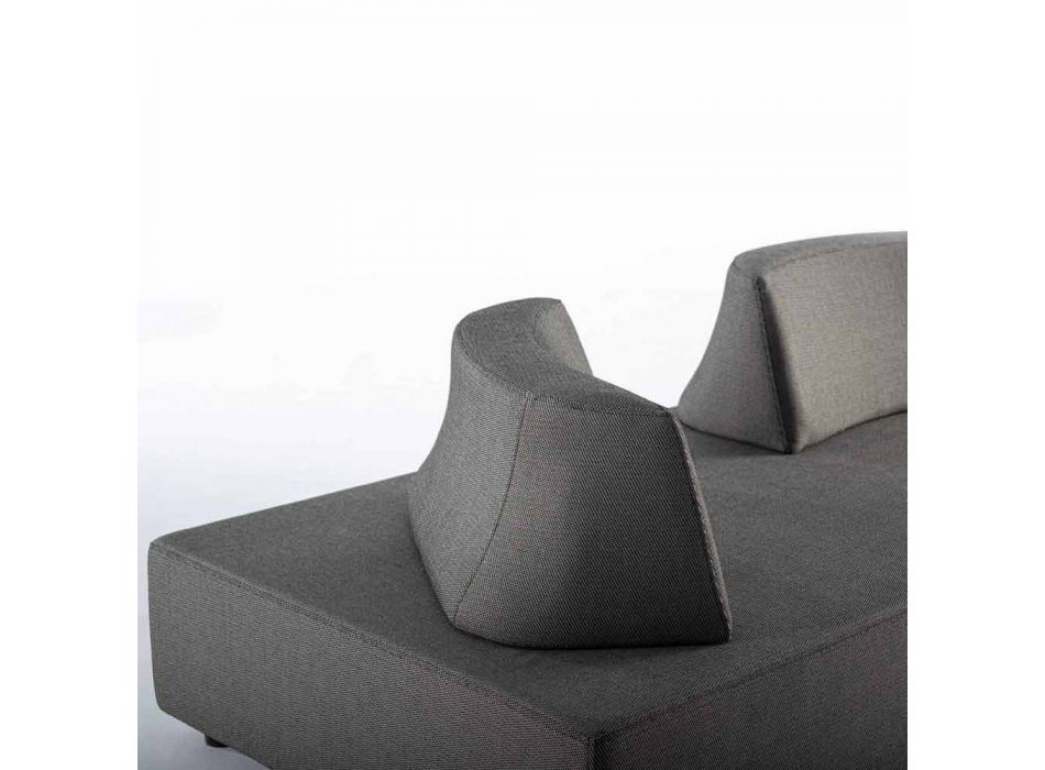 Utomhushörnlounge i modern design i homemotion-tyg - Benito Viadurini