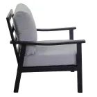 Vardagsrum bestående av 1 soffa, 2 fåtöljer och 1 soffbord - Ticket Viadurini