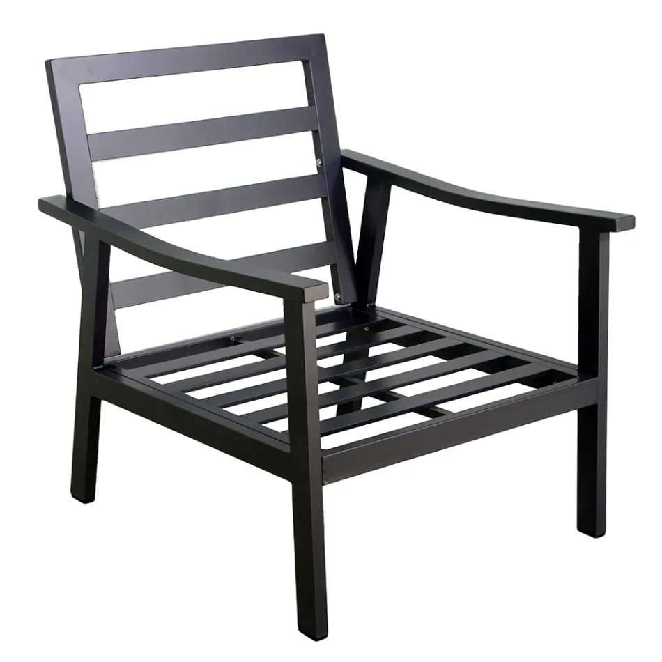 Vardagsrum bestående av 1 soffa, 2 fåtöljer och 1 soffbord - Ticket Viadurini