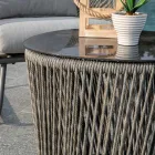 Vardagsrum bestående av 2 fåtöljer med soffbord - Resväska Viadurini