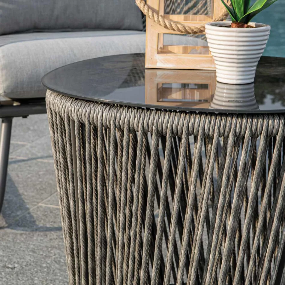 Vardagsrum bestående av 2 fåtöljer med soffbord - Resväska Viadurini