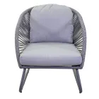 Vardagsrum bestående av 2 fåtöljer med soffbord - Resväska Viadurini