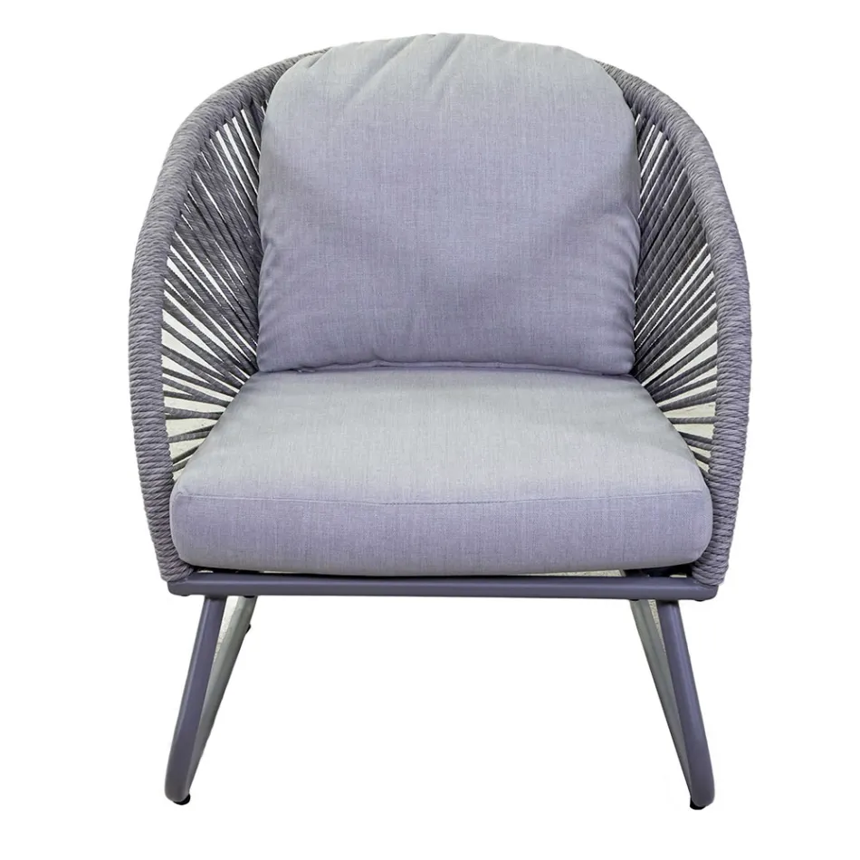 Vardagsrum bestående av 2 fåtöljer med soffbord - Resväska Viadurini