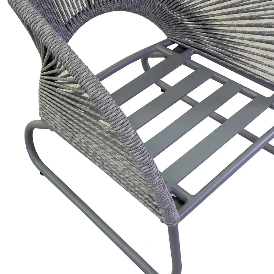 Vardagsrum bestående av 2 fåtöljer med soffbord - Resväska Viadurini