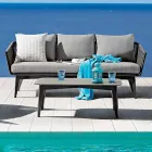 Vardagsrum som består av 2- eller 3-sits soffa, fåtöljer och soffbord - Elios Viadurini