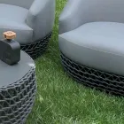 Utomhus vävt tyg Base Lounge Set - Pixie Viadurini