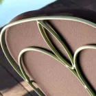 Uteservering med handgjord järnkonstruktion tillverkad i Italien - Melinda Viadurini