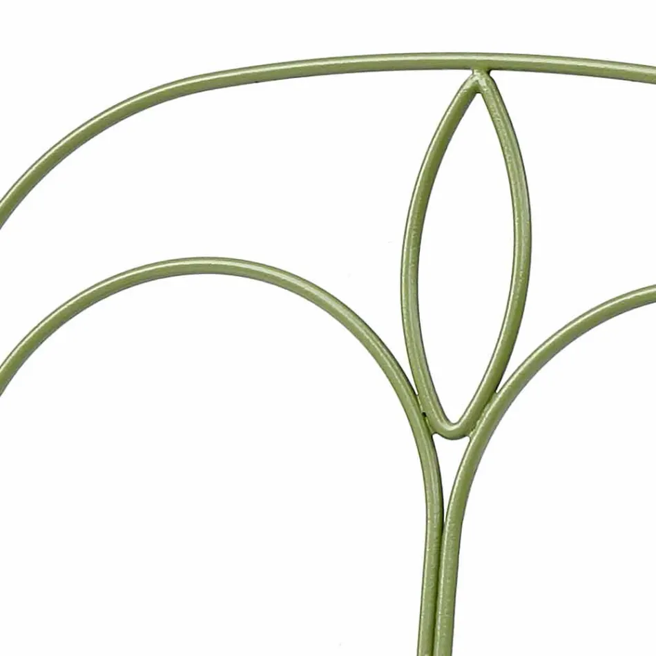 Uteservering med handgjord järnkonstruktion tillverkad i Italien - Melinda Viadurini