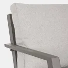 Uteservering i aluminium med kuddar täckta i tyg - Armonia Viadurini