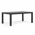 Uteservering i aluminium med kuddar täckta i tyg - Armonia Viadurini