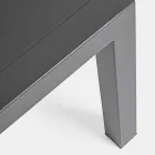 Uteservering i aluminium med kuddar täckta i tyg - Armonia Viadurini