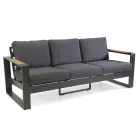 Uteservering av aluminium och armstöd av polywood - City Viadurini