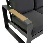 Uteservering av aluminium och armstöd av polywood - City Viadurini