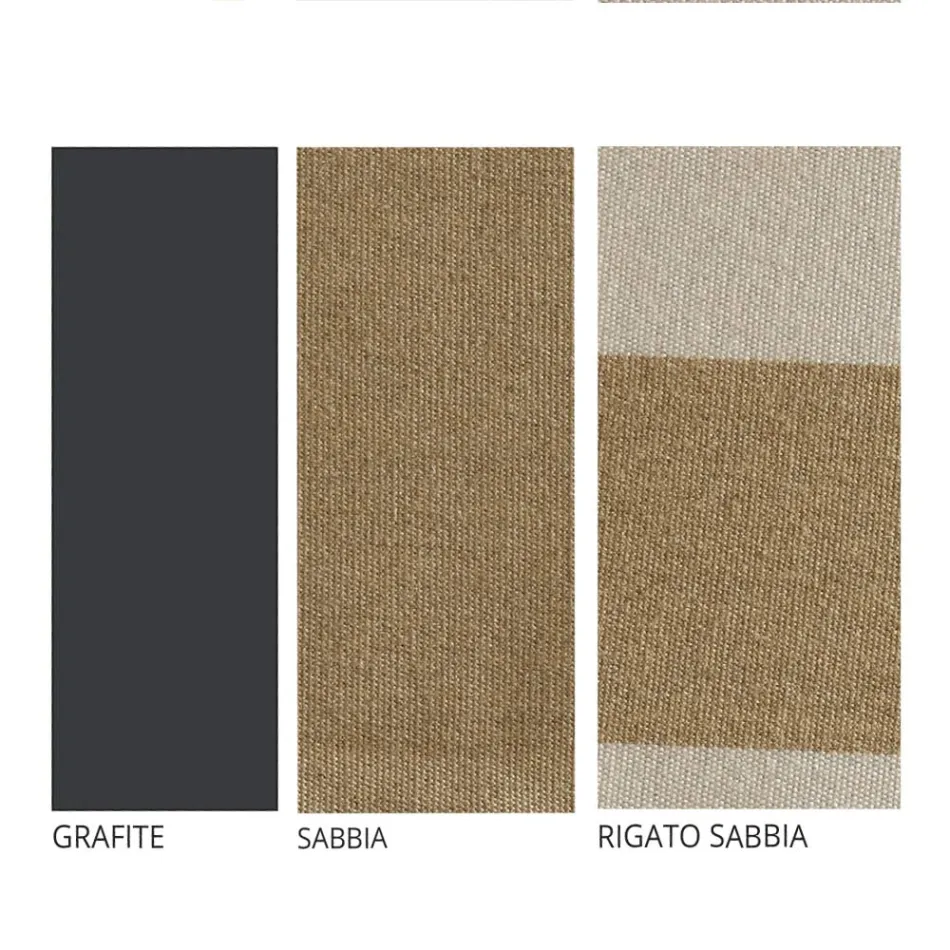 Artisan Garden Lounge med järnkonstruktion tillverkad i Italien - Lisotto Viadurini