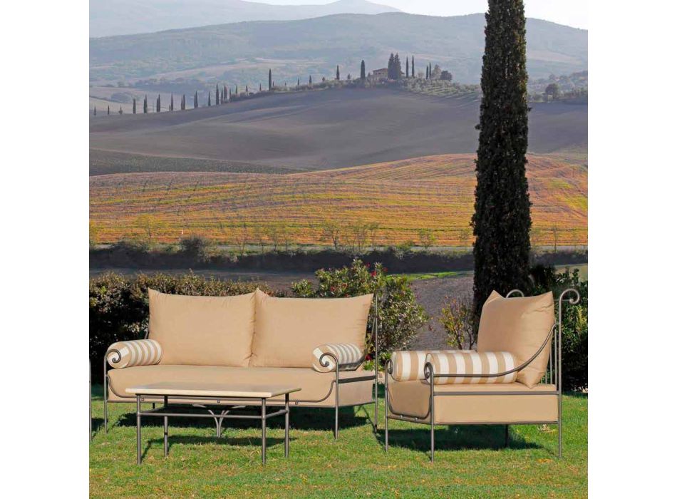 Artisan Garden Lounge med järnkonstruktion tillverkad i Italien - Lisotto