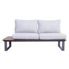 Trädgårdslounge som består av 2 soffor och centralbord - Pippo Viadurini