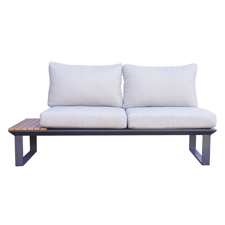 Trädgårdslounge som består av 2 soffor och centralbord - Pippo Viadurini