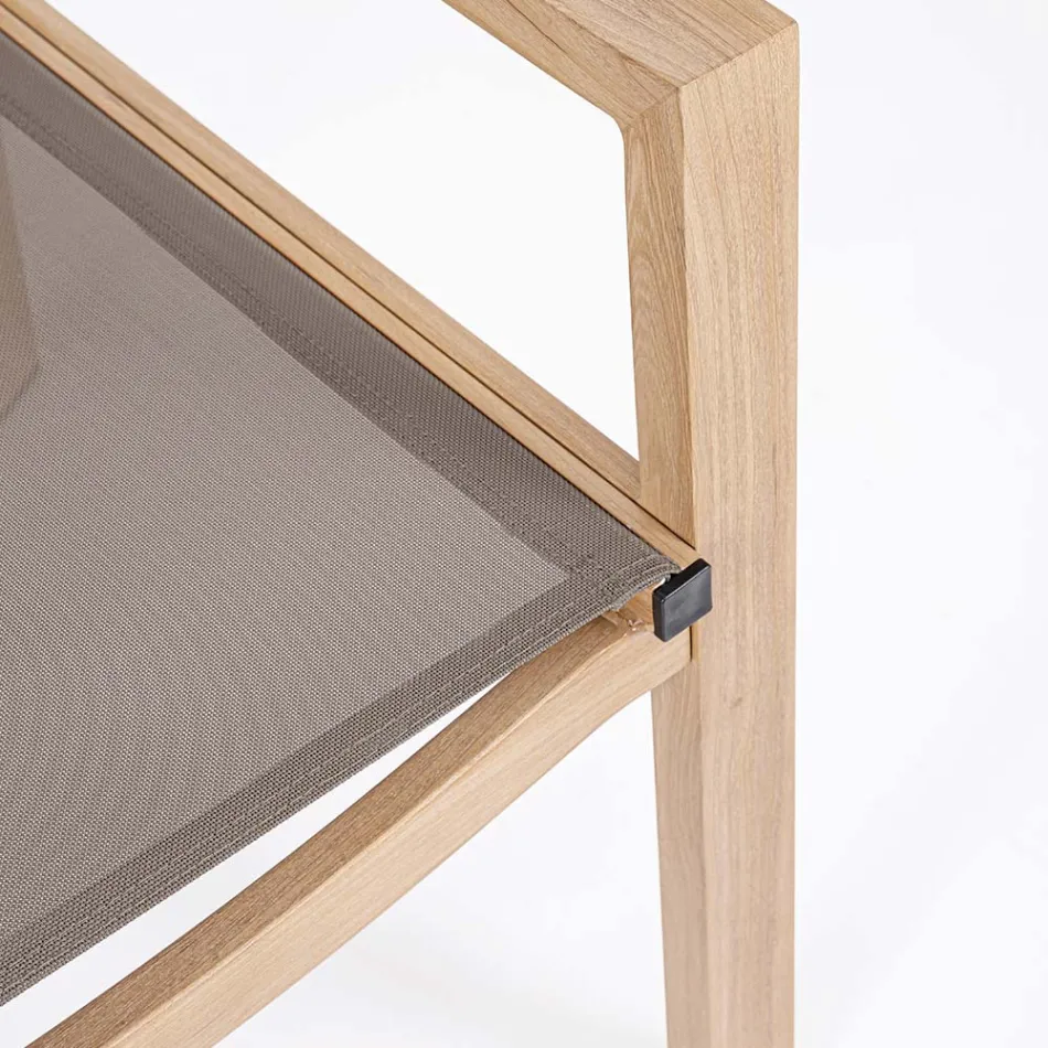 Trädgårdslounge med 1 soffa, 2 fåtöljer och 1 soffbord - Plan Viadurini