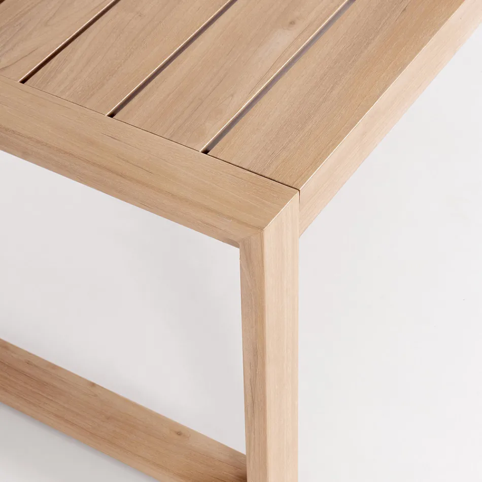 Trädgårdslounge med 1 soffa, 2 fåtöljer och 1 soffbord - Plan Viadurini