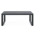 Garden Lounge i vit eller svart aluminiumdesign - Milk Rain Viadurini