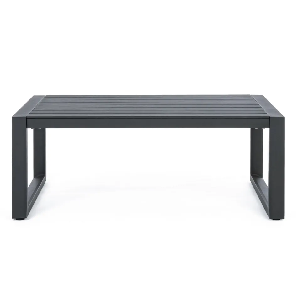 Garden Lounge i vit eller svart aluminiumdesign - Milk Rain Viadurini