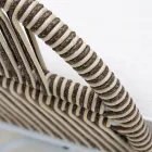 Trädgårdslounge i aluminium och repvävning - Alcor Viadurini