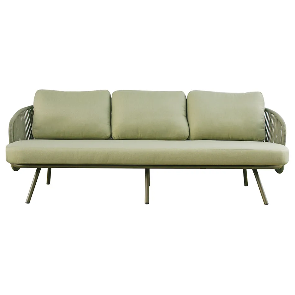 Trädgårdsvardagsrum i röd eller grön aluminium - Regalrise Viadurini