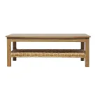 Trädgårdsloungegrupp med rotting och avtagbara kuddar - Silvara Viadurini