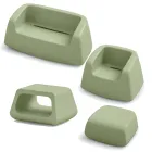 Garden Lounge i färgad polyeten Made in Italy 4 delar - Pennini Viadurini